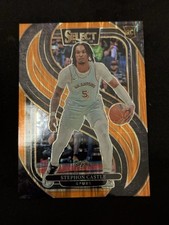 2024-25 Panini Select - Premier Level Stephon Castle #175 Orange Flash Prizm...