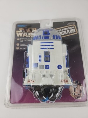 Vintage 1997 Star Wars R2-D2 Droid Personal Cassette Player & Headphones (NEW)