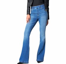 SPANX NWOT SPANXshape EveryWear Womens Flare Jeans Stonewash Blue Hi-Rise Med
