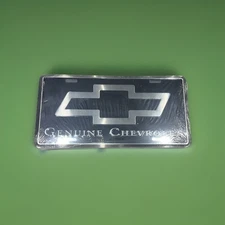 Genuine Chevrolet Sealed Metal Novelty License Plate Car Truck