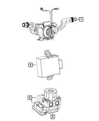 Genuine Mopar Anti-Lock Brake System Module 68502476AA