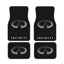 4 Piece Infiniti Car Front Rear Floor Mat Set Non-slip Carpet Mats