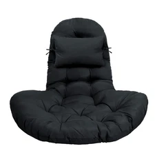 Thicken Egg Chair Cushion w/ Pillow Waterproof Hammock Swing Pad Outdoor&Indoor
