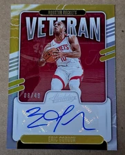2020-21 Absolute Memorabilia Eric Gordon Veteran Auto 08/49 Made - Rockets