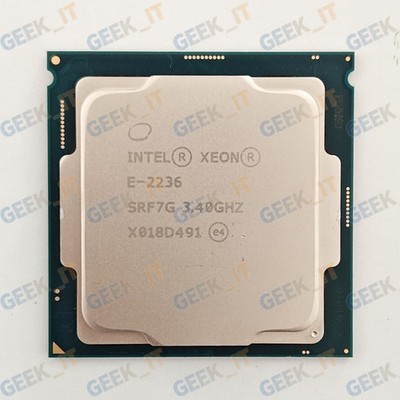 CPU Intel Xeon E-2236 SRF7G ✓Intel Xeon E-2236 SRF7G 3.4GHz 6C / 12T 12MB 80W LGA1151 CPU for
