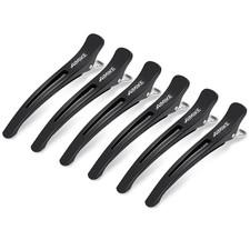 6 Pack 4.3 Inch Long Professional Hair Clips Non-Slip Hair Styling Clips