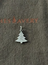 James Avery Retired Christmas Tree Charm Sterling Silver ENGRAVED