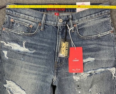 Guns N' Roses Men's Lucky Brand 223 Straight Gunslinger Jeans 33x30 or 34x30 NWT