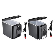 Small Car Refrigerator Freezer Mini Fridge Cooler Dorm Room 6L Food Compact Can