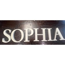 Pottery Barn Kids Wall Letters  SOPHIA  off white 8  