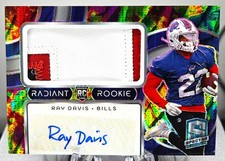 2024 Panini Spectra #RRP-RDS Ray Davis Radiant Rookie Patch Signatures #/75