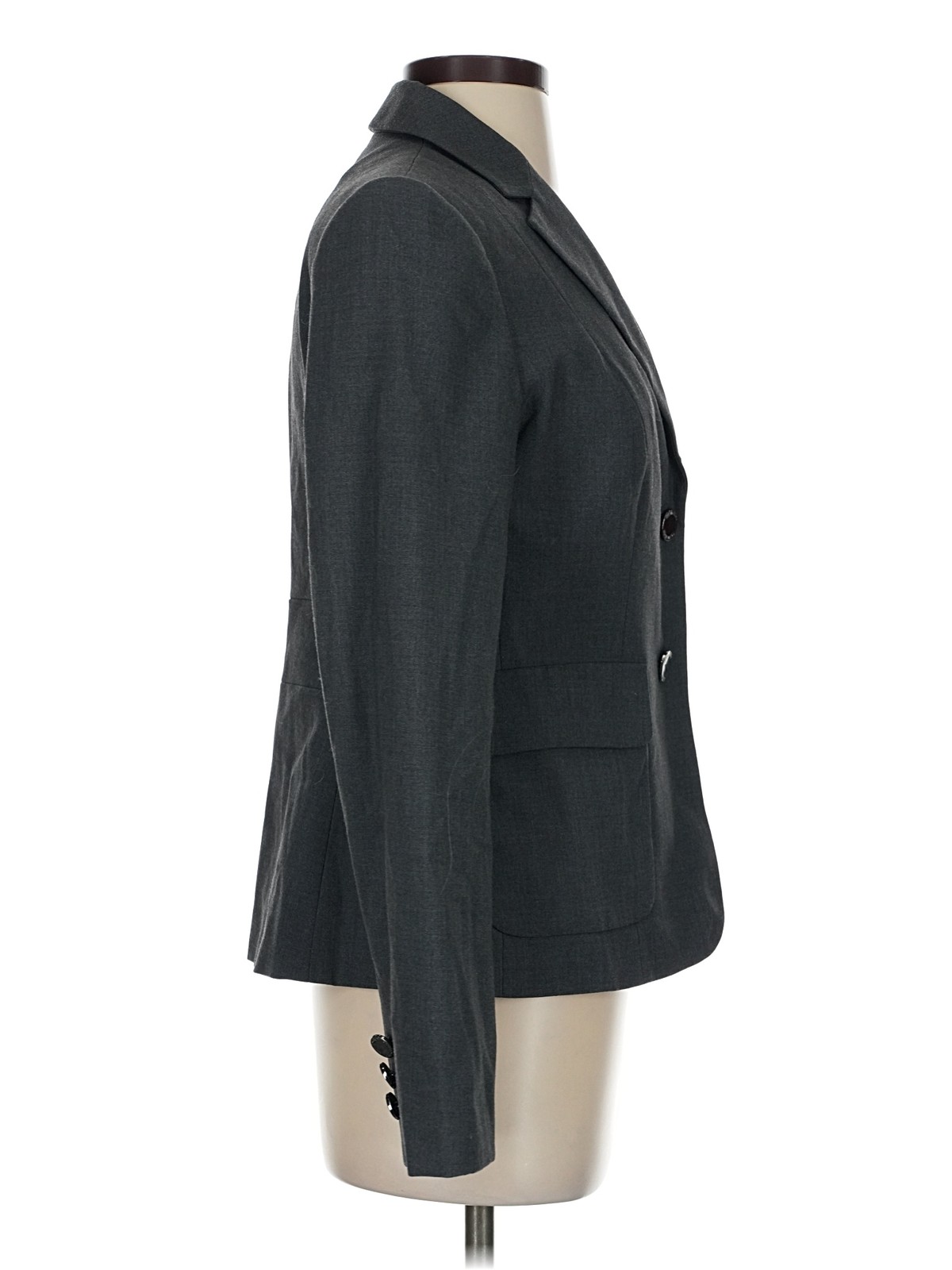 Calvin Klein Women Gray Blazer 4 thumbnail 3