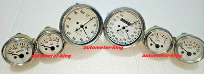 Smiths Messgeräte Kit 80 mm Tacho Tacho, 52 mm Temp Öl Volt Kraftstoff - WH C...