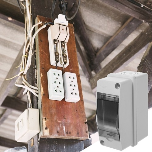 4 Count Distribution Protection Box Work Electrical Din Rail Enclosure Indoor - Picture 4 of 12