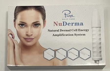 Pure NuDerma White Corded Professional High Frequency Skin Therapy Wand NOB