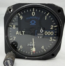 Narco Aircraft Altimeter 3 Pointer Alt Gauge TSO-C10b, S/N 4412, AR600B