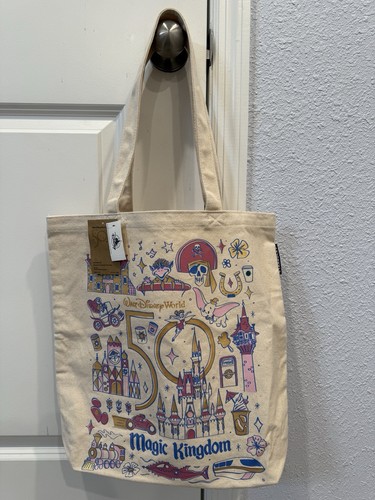 Walt Disney World 50th Anniversary Starbucks Been There Series Canvas Tote Bag - Bild 1 von 3
