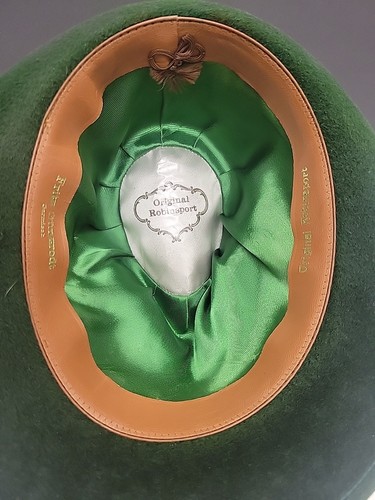 Vintage Green Velour Gunzrodt Robinsport Hat With 30 Souvenir Pins - Picture 4 of 14