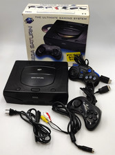 SEGA Saturn Console w/Box Controller Cables MK-80000A (Near Complete-No Manual)