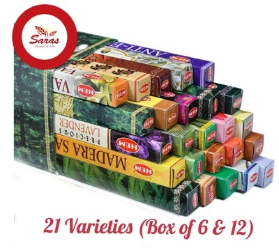 Hem Incense Sticks (6x20g) | Ideal for Relaxation & Spiritual Practices