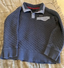 PATAGONIA Organic Cotton Quilted Snap-T Pullover Blue Women's XS Style 25281
