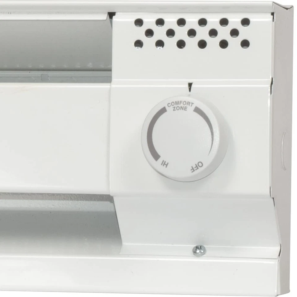 Cadet 22 Amp HVAC Thermostat 120 208 240 Volt White Easy Install Compatible  - Image 2 of 4