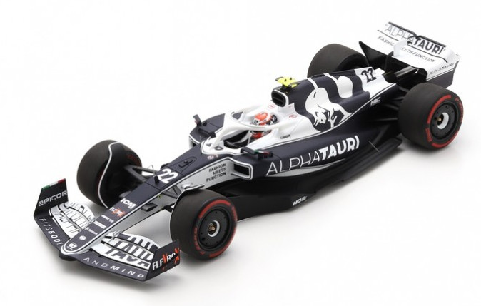 Miniature AlphaTauri AT03 Spark F1 idée cadeau idéal pour fan de Tsunoda