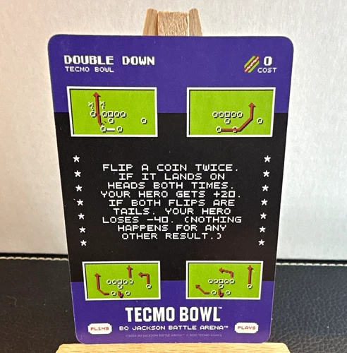 Tecmo Bowl Double Down Plays Card Bo Jackson Battle Arena 0 Cost PL143
