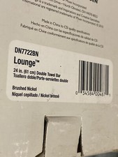 Moen DN7722BN Lounge Collection 24-Inch Bathroom Double Towel Bar, Brushed Nicke
