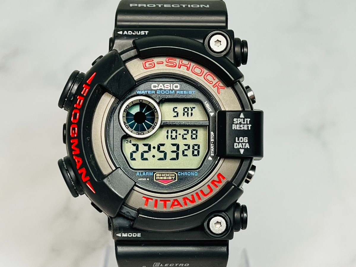 Casio G-Shock DW-8200-1A FROGMAN Black Quartz Fast Shipping Fedex From Japan