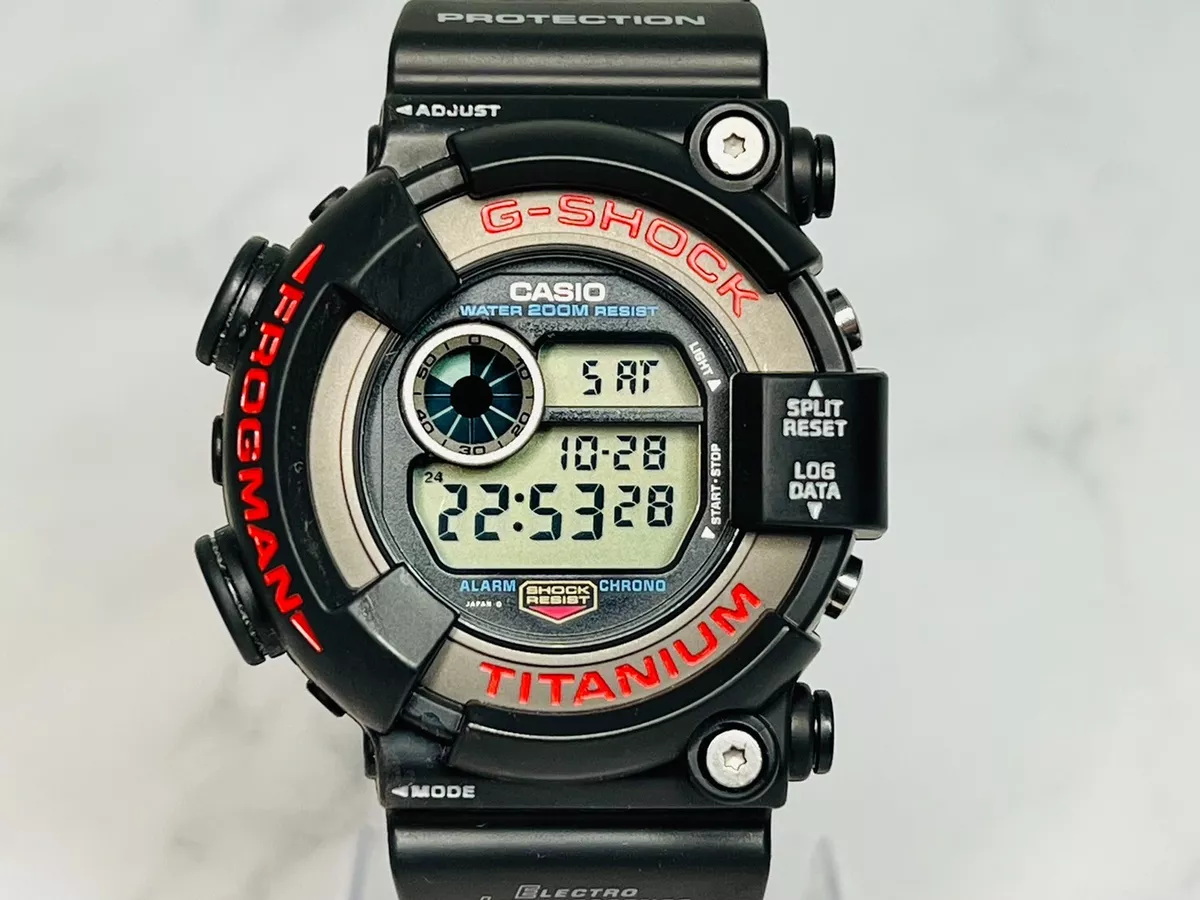 Casio G-Shock DW-8200-1A FROGMAN Black Quartz Fast Shipping Fedex From Japan