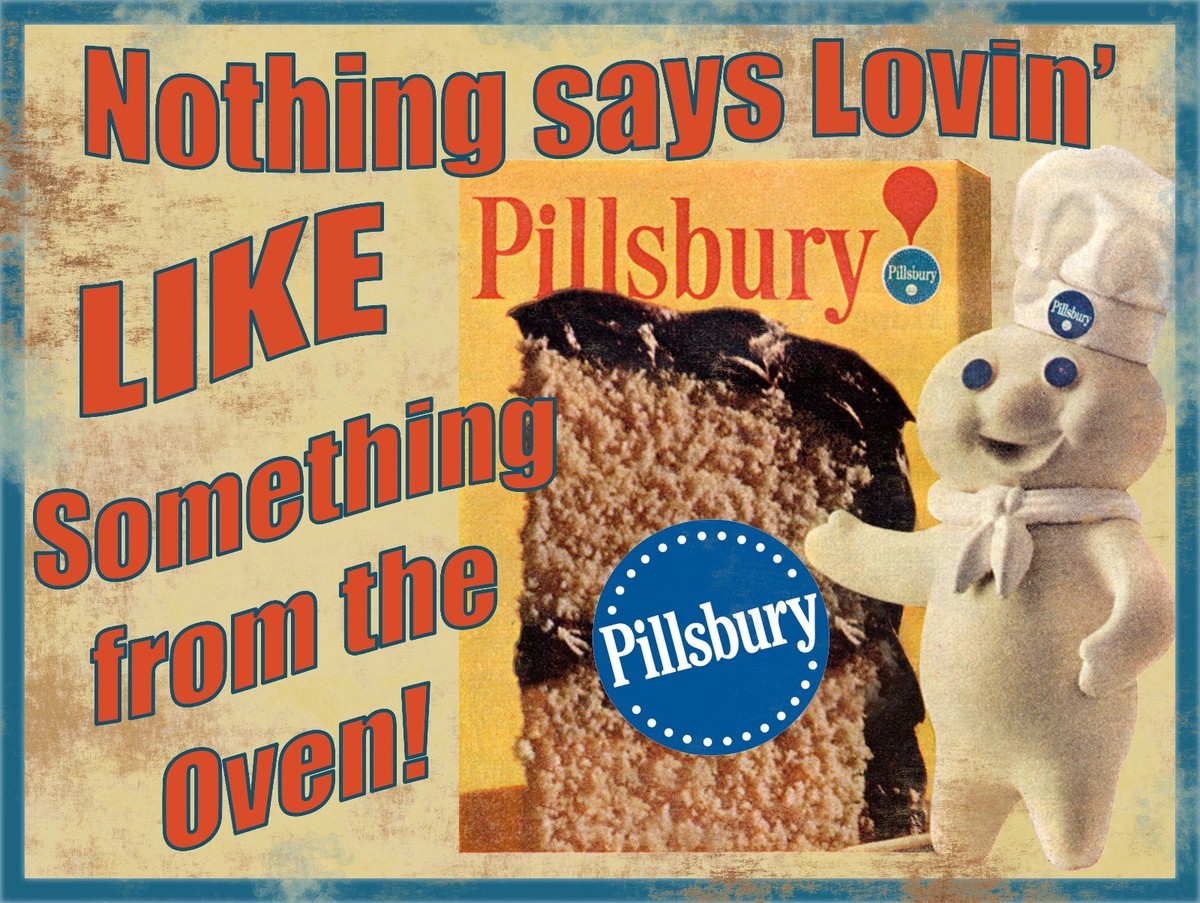 ブリキ　看板　doughboy ドゥボーイ　pillsbury 中古　30枚 Pillsbury Doughboy Straight Vintage Style Metal Sign | eBay