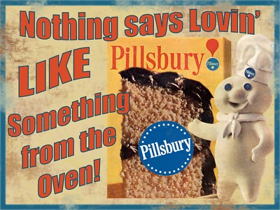 Pillsbury Doughboy Straight Vintage Style Metal Sign | eBay