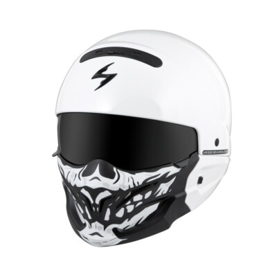 scorpion exo 500 skull helmet Covert 2 Open-Face 3XL Gloss Black Upgrade your ride with a sleek Scorpion Exo-Covert Skull Helmet Face