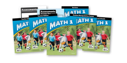 BJU Press- Math 1 Subject Kit - Grade 1 - 5th Edition 549667