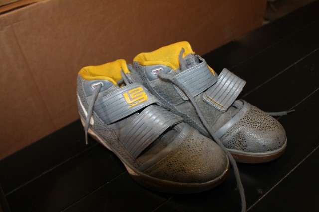 Nike Lebron 23 Men s Basketball Shoes Strap Lace Silver and Yellow