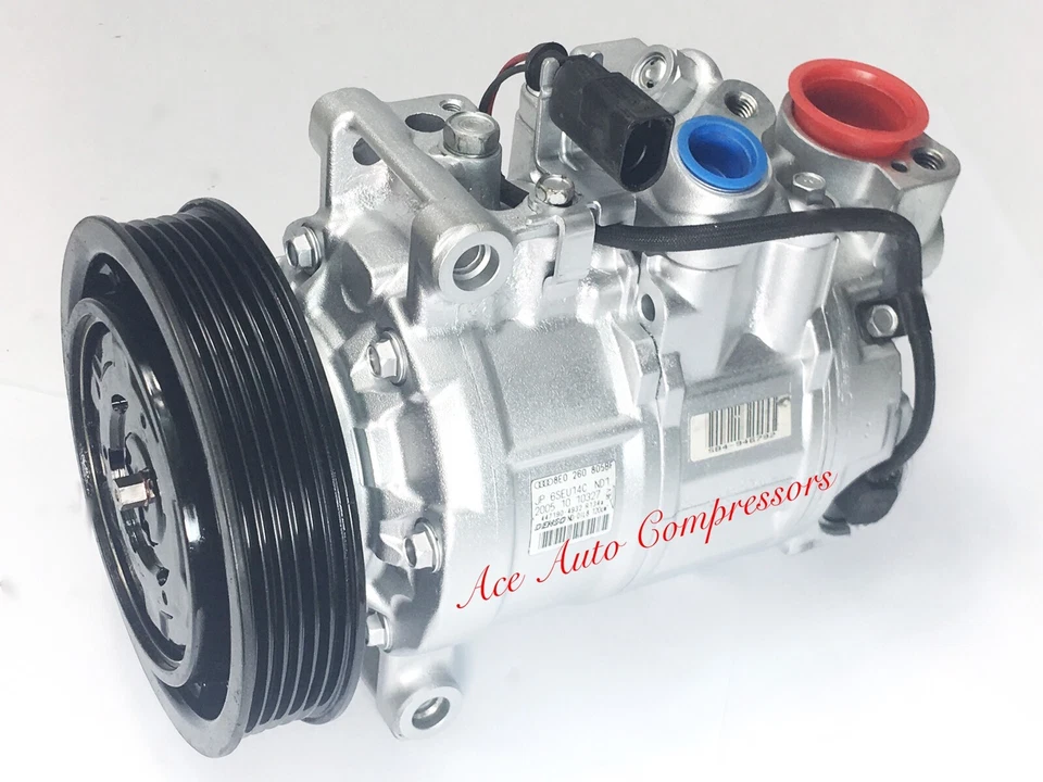 AUDI A6 2006-2011; 2005-2009 A6 Quattro 3,2 L OEM ORIGINAL REMAN COMPRESOR DE AIRE ACONDICIONADO. Foto 4 de 4