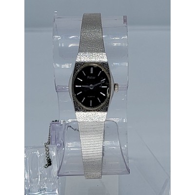 Pulsar by Seiko Y480 Blue Dial Ladies Watch Quick Set Silver  display picture 2