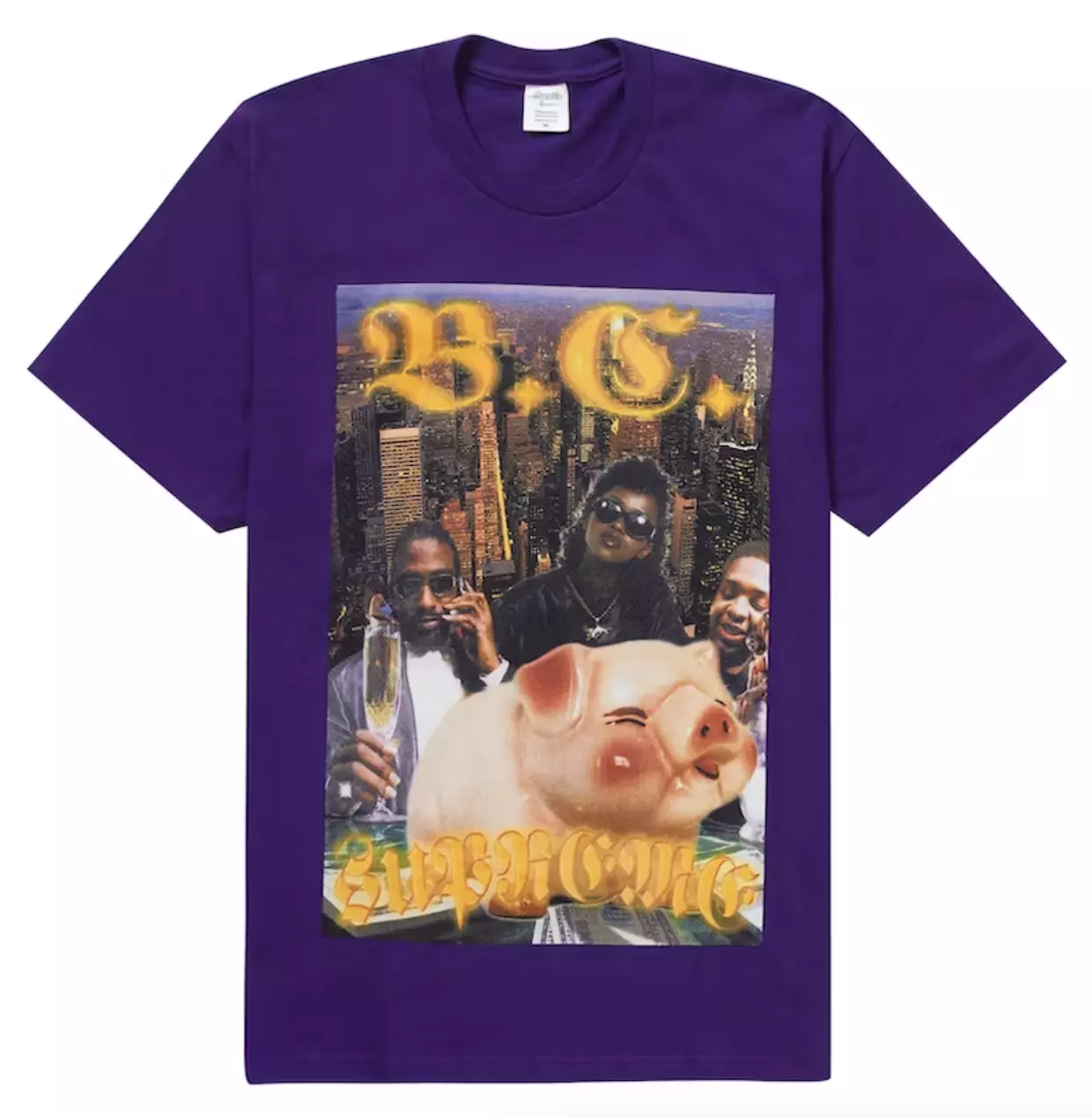 SS23 SUPREME BERNADETTE CORPORATION MONEY TEE T SHIRT PURPLE SZ XXL (#49