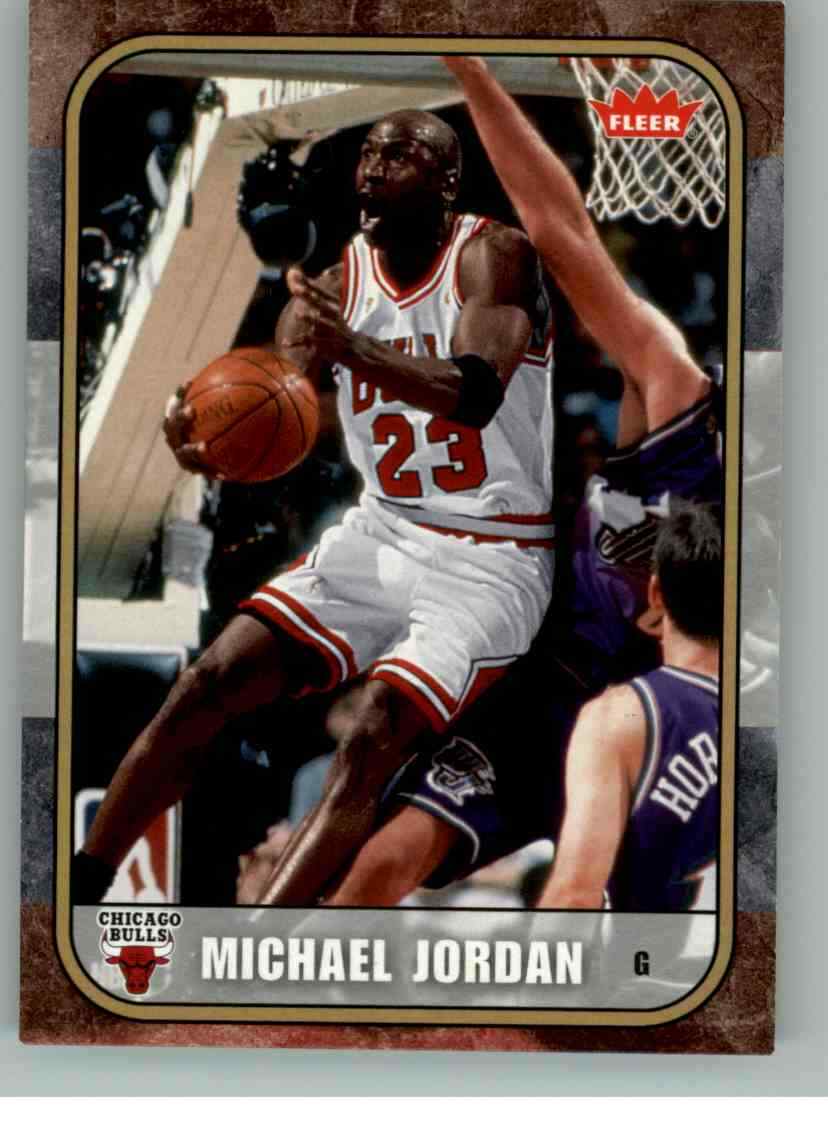 2007-08 Fleer Michael Jordan card # 67 *** Chicago Bulls