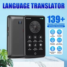 139+ Languages AI Real-time Smart Instant Language Translator Device Voice 