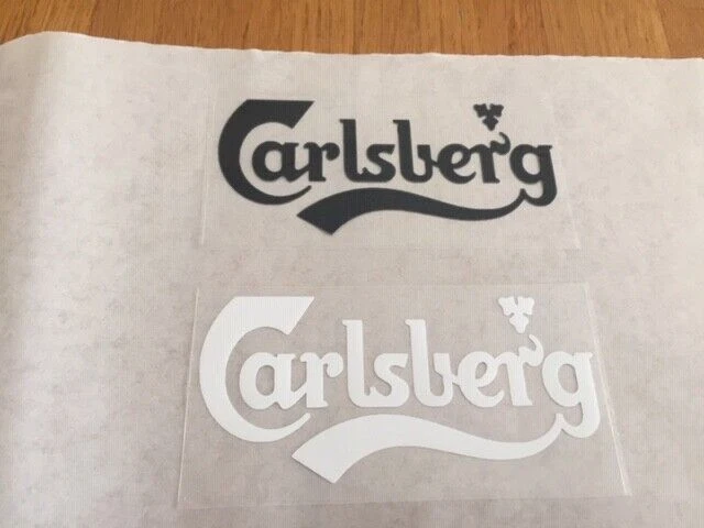 CARLSBERG PATCH FLOCAGE PUBLICITAIRE - PETIT MODÈLE- 9.2 CM PAR 4.2 CM