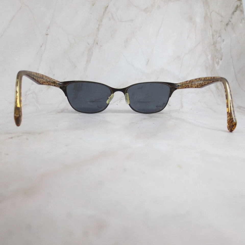 Lucky Brand L505 Sunglasses Frame Women's Dark Brown Half Rim Cat Eye 52-17-140 - Image 4 of 4