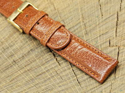 Vintage Speidel Unused NOS Water Buffalo w Gold Tone Buckle 16mm Watch Band