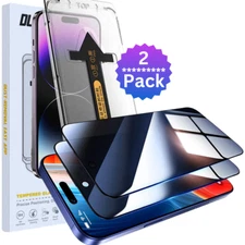 2x iPhone 16 Pro Max 15 14 13 12 11 Plus Privacy Tempered Magic Auto Alignment