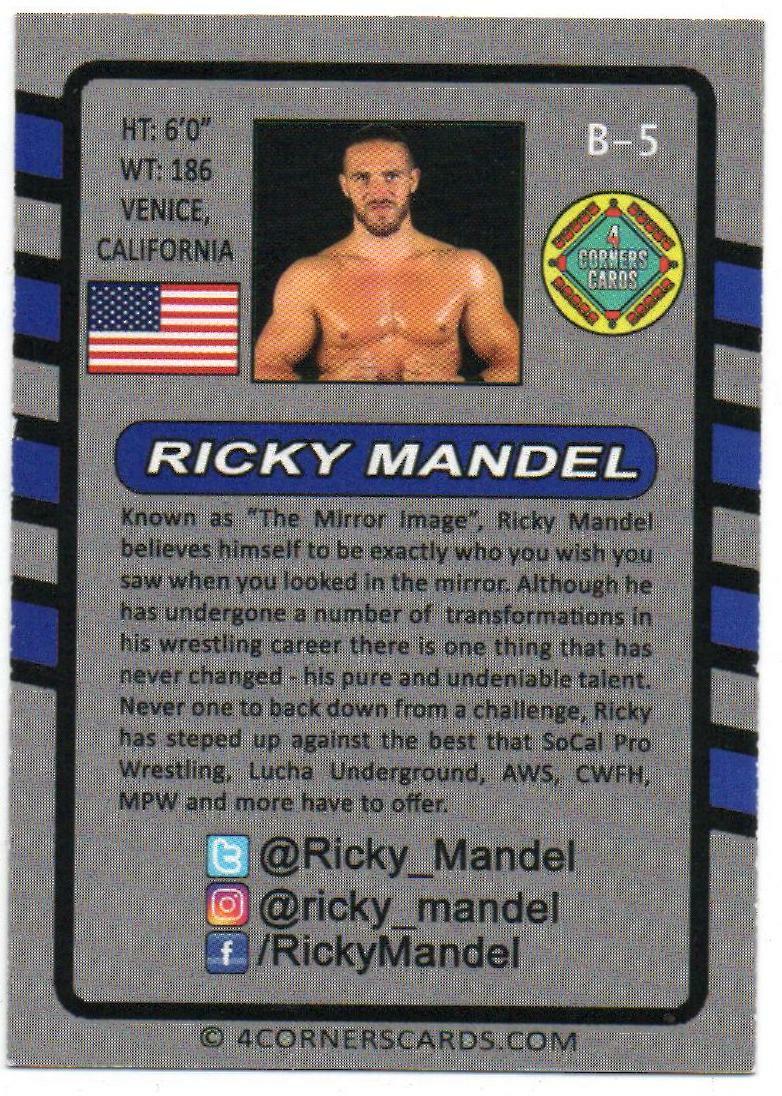 Ricky Mandel Ricky Mundo Signed Wrestling Trading Card Lucha