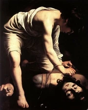 Print or Canvas - David and Goliath 1599 - by Caravaggio