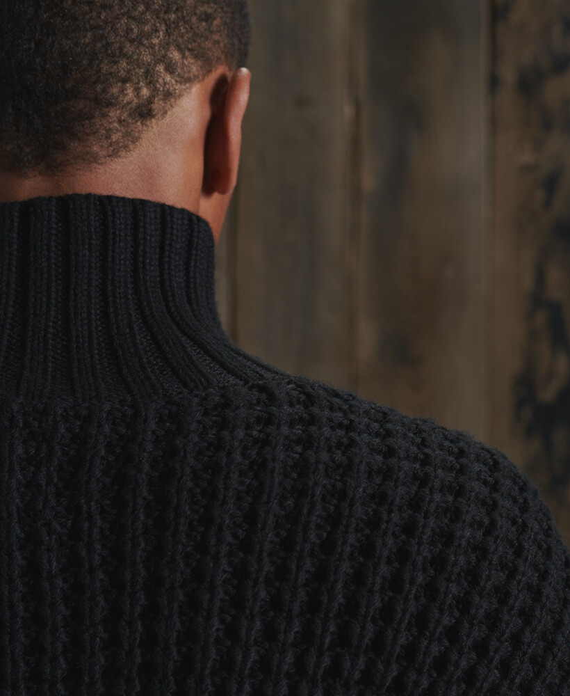 Superdry Mens Petersen Roll Neck Jumper 