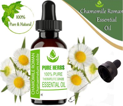 Pure Herbs Chamomile Roman 100% Pure Chamaemelum nobile Essential Oil lv154