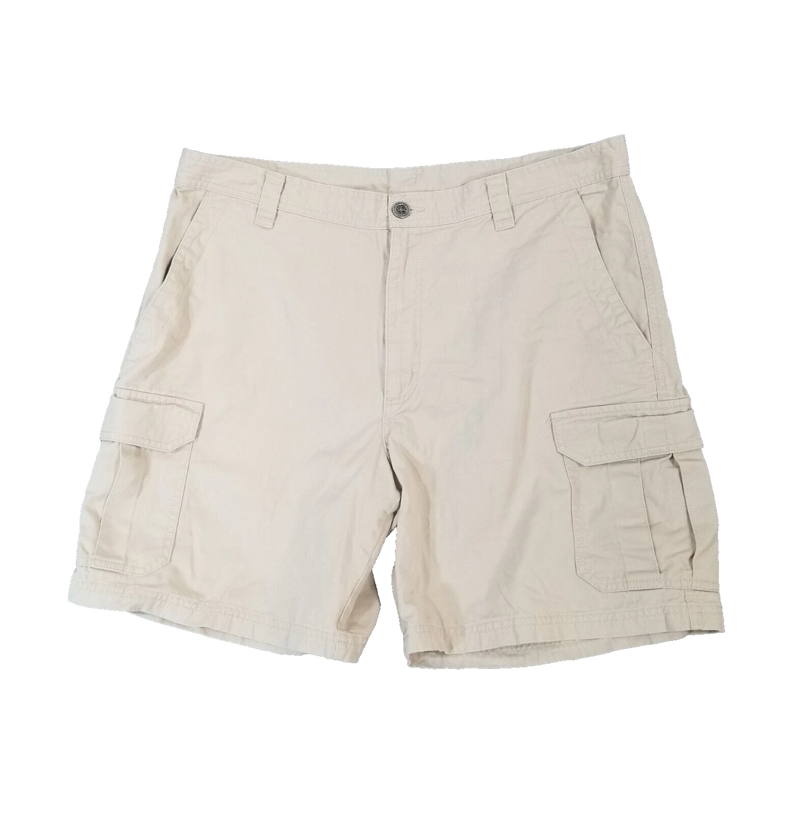 Columbia Omni shade cargo hiking shorts men's 38x8 beige cotton outdoor fishing